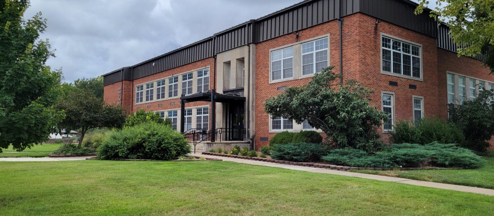 Outside Sam's Hall of Fine Arts