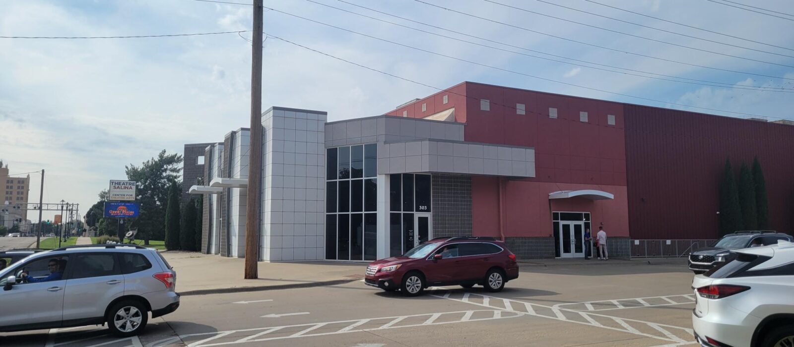 Outside view of Theatre Salina facing NW