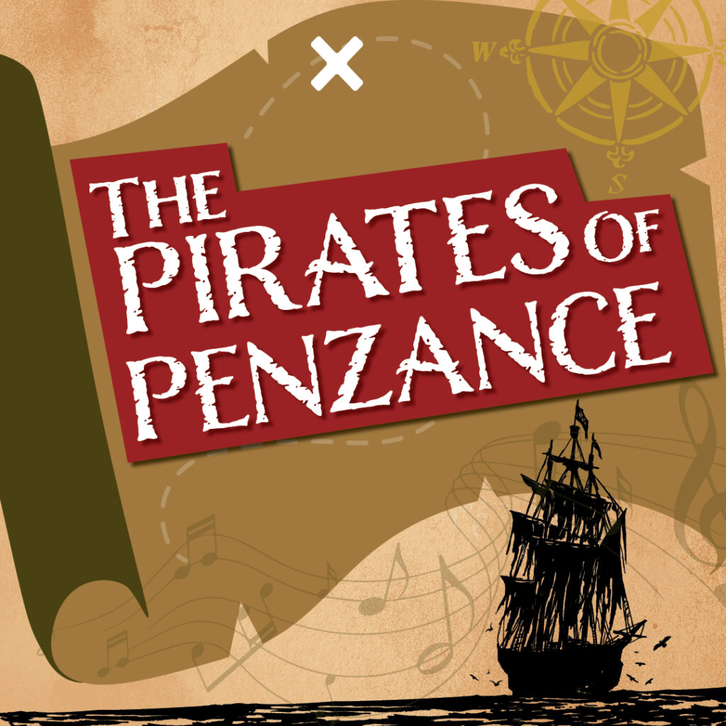 Promotional material for Pirates of Penzance from Theatre Salina.