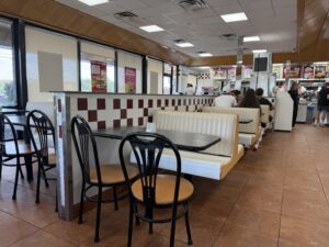 Inside the restaurant