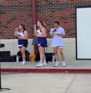 Band worshiping the holy spirit